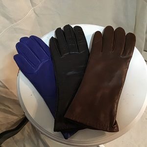 **SOLD** Vintage Leather Winter Driving Gloves x3